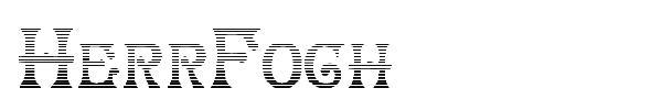 HerrFoch font preview
